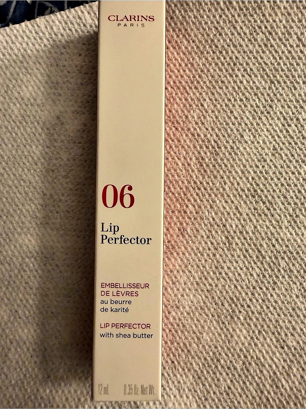 Clarins Lip Perfector 06 Rosewood Shimmer (new in box)